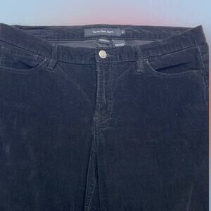 CALVIN KLEIN Women’s 14 Black STRAIGHT CORDUROY Jeans